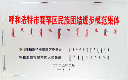 標題：呼和浩特分院榮獲呼和浩特市賽罕區民族團結進步模范集體稱號
瀏覽次數：1553
發表時間：2025-04-11